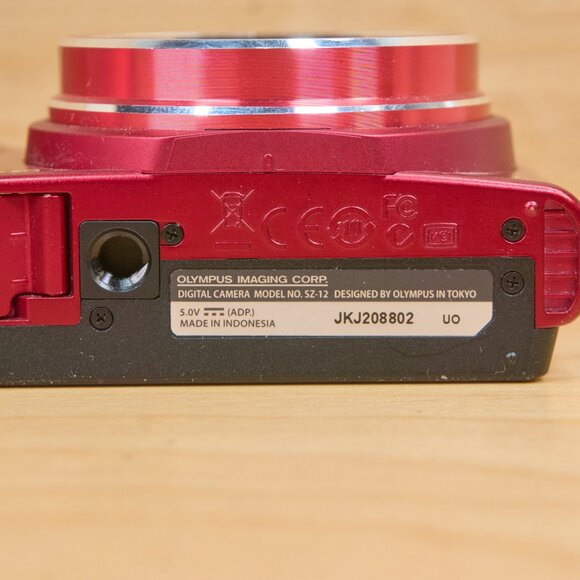 Olympus SZ-12 14 MP 24x Wide Zoom Digital Camera, Red - Picture 9 of 9